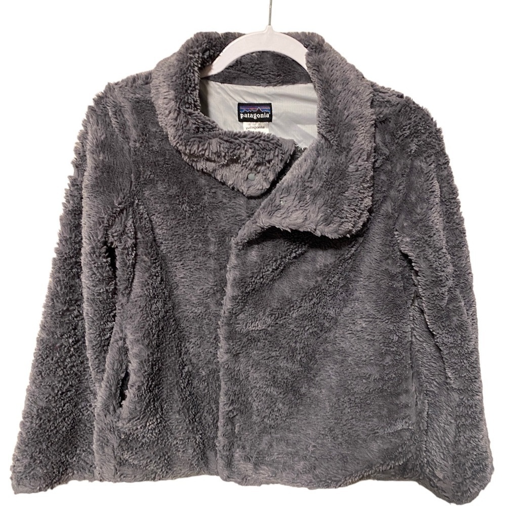 Patagonia Women’s Gray Faux-Fur Jacket
